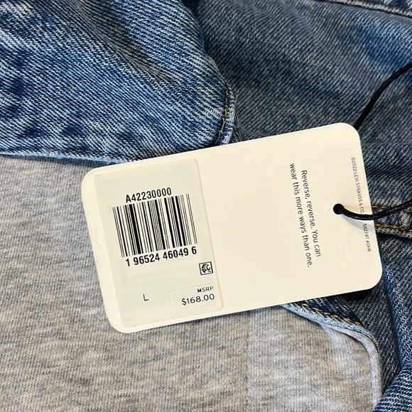 Levi's Vintage Premium Reversible Varsity Jean Jacket NEW WITH TAGS - Picture 14 of 16